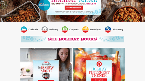 H-E-B 'Holiday Pinterest Trends' Display Ad